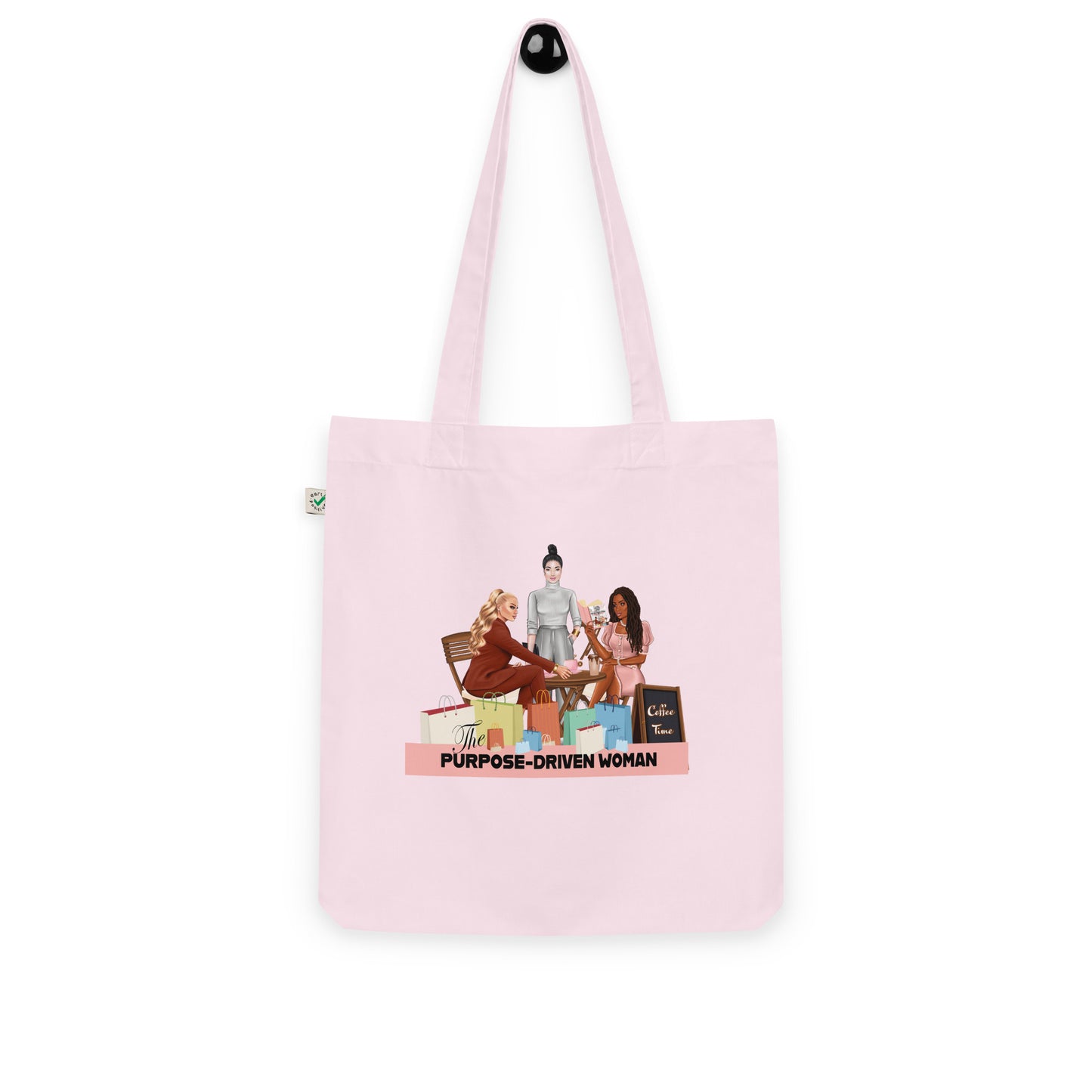 Purpose-Driven Woman Organic Fashion Tote Bag