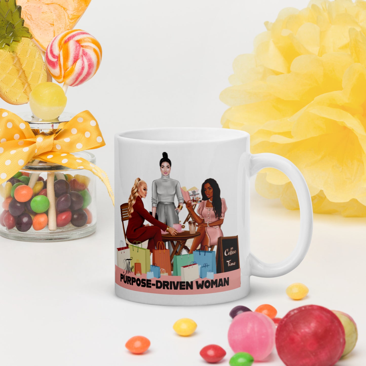 Purpose-Driven Woman Glossy Mug