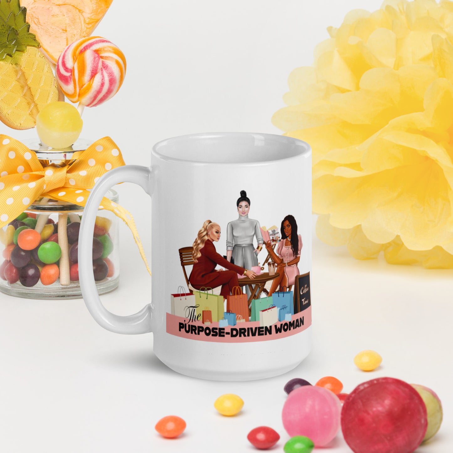 Purpose-Driven Woman Glossy Mug